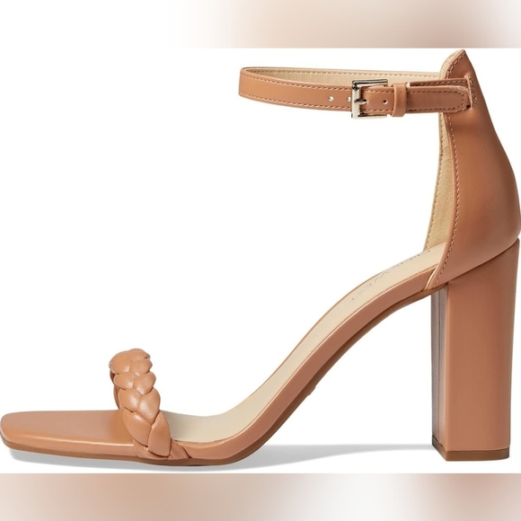 Nine West Women's Tan Allha Braided Block Heel Sandals Size 9 - Picture 2 of 11